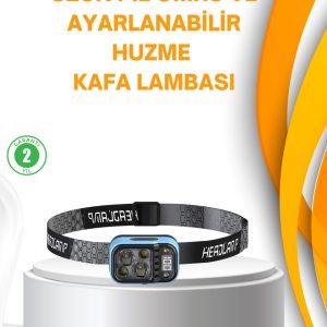 Su Geçirmez LED Kafa Lambası 53 Çalışma Modu Güç Ekranlı