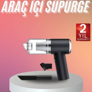 Araç İçi Süpürge Kablosuz Şarjlı Elektrikli Süpürge Elde Taşınabilir