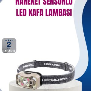 Hareket Sensörlü LED Far 45 Derece Ayarlı Şarj Edilebilir