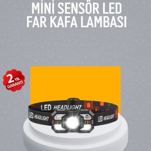 Şarj Edilebilir LED Far Hareket Sensörlü 5 Modlu Outdoor