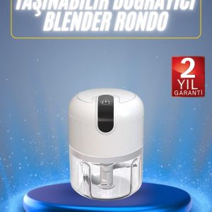 Mini El Rondosu Şarjlı Doğrayıcı Taşınabilir Rondo Blender 250 ML
