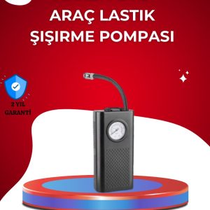 USB Şarjlı Kompakt Elektrikli Hava Kompresörü 3000 mAh