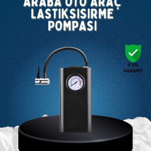 Elektrikli Hava Kompresörü Type-C USB Şarjlı Çok Fonksiyonlu Lastik Pompası