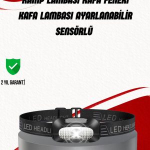 Ayarlanabilir Kafa Lambası Type-C Şarjlı Kompakt Kamp Lambası