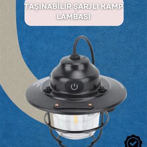 Dış Mekan İçin Şık LED Fener – 4400mAh Pil IPX4 Su Geçirmez Asılabilir