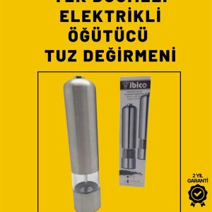 Pil İle Çalışan Elektrikli Baharat Öğütme Cihazı Ergonomik Şeffaf Gövde