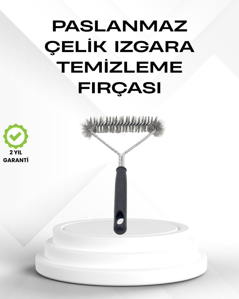 Tel Izgara Temizleme Fırçası BBQ Sonrası Kolay Temizlik