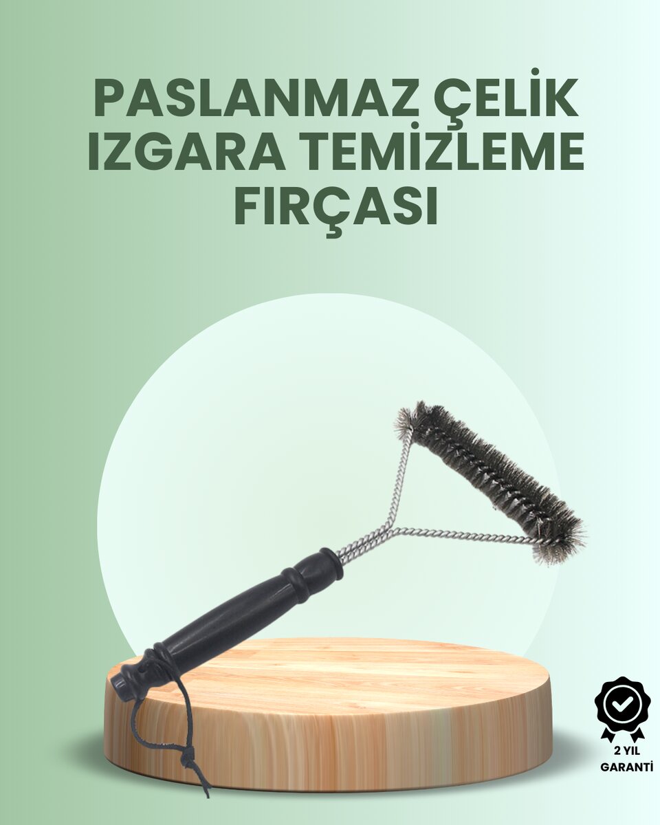 Barbekü ve Mangal İçin Tel Izgara Temizleyici Fırça