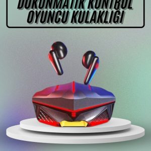 Dokunmatik Kontrol Tws Işıklı Kulakiçi Bluetooth Kulaklık Kablosuz Oyuncu Kulaklığı