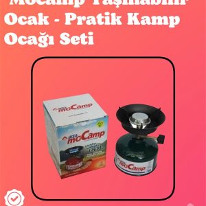 Kolay Ayarlanabilir Alevli ve Güvenli Metal Kamp Ocağı