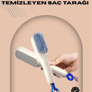 Otomatik Temizlenen Ergonomik Saç Tarağı – Masaj Başlıklı