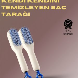 Kendini Temizleyen Masajlı Saç Tarağı – Anti-statik Ergonomik Tasarım