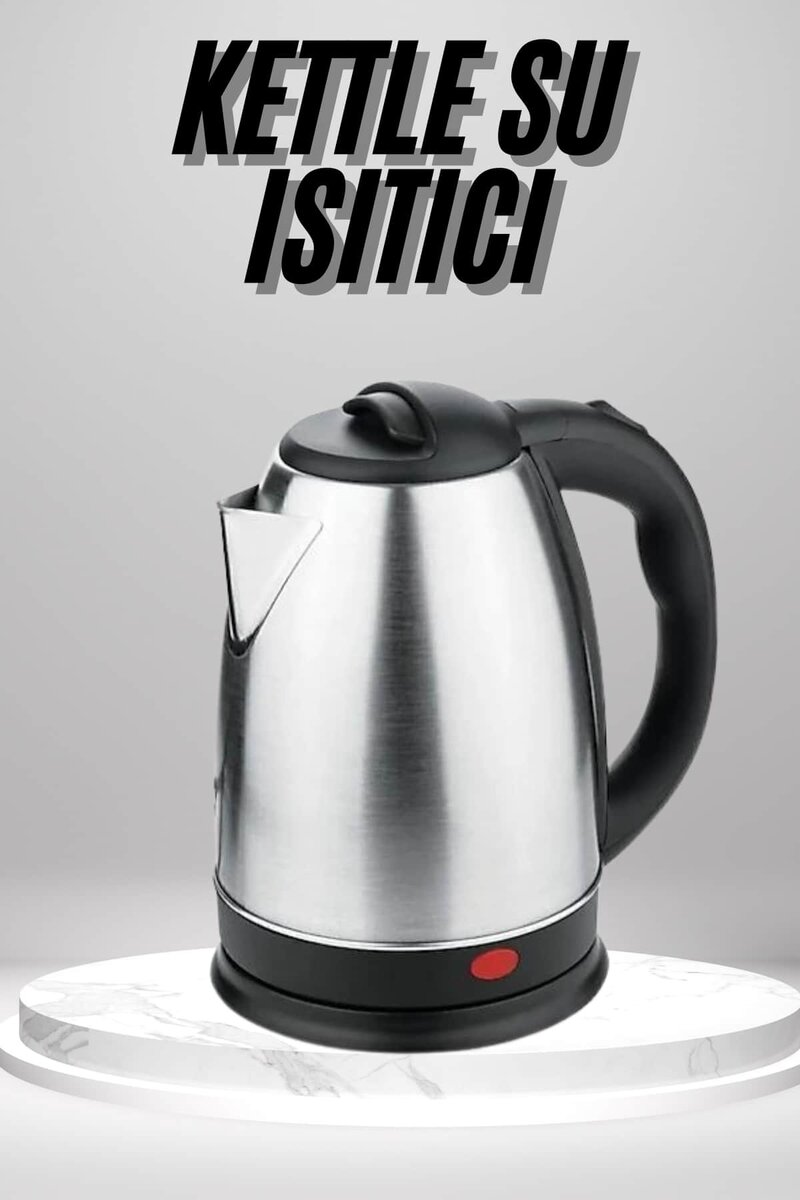 Su Isıtıcı 220 - 240 V Paslanmaz Çelik Kettle Uzun Ömürlü 2000 Watt