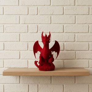 Kırmızı Ejderha Biblo 12 cm Dekoratif Fantastik Obje Hediyelik Süs Eşyası