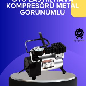 Metal Gövdeli Oto Lastik Hava Kompresörü 12V 140 PSI Hızlı Şişirme