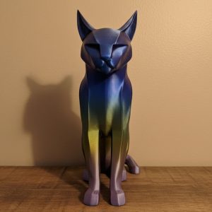 Koyu Rainbow Kedi Biblo Modern Salon ve Raf Dekoru