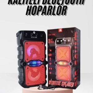 Taşınabilir Kablosuz Bluetooth Hoparlör Uzun Pil Ömrü Led Işıklı