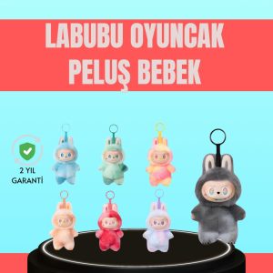 Yumuşak Kumaşlı 20 cm Labubu Peluş – 3 Yaş Üzeri Uygun