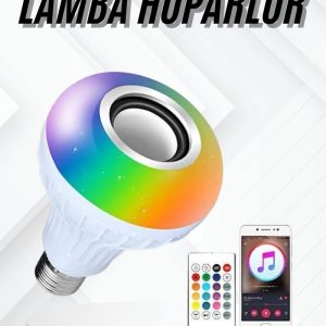 Lamba Hoparlör Ampül Görünümlü Renk Değiştirebilen Android ve İOS Uyumlu