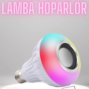 Bluetooth Hoparlör Akıllı Rgb Led Işık Renk Değiştirme Ses Bombası Ampül Görünümlü