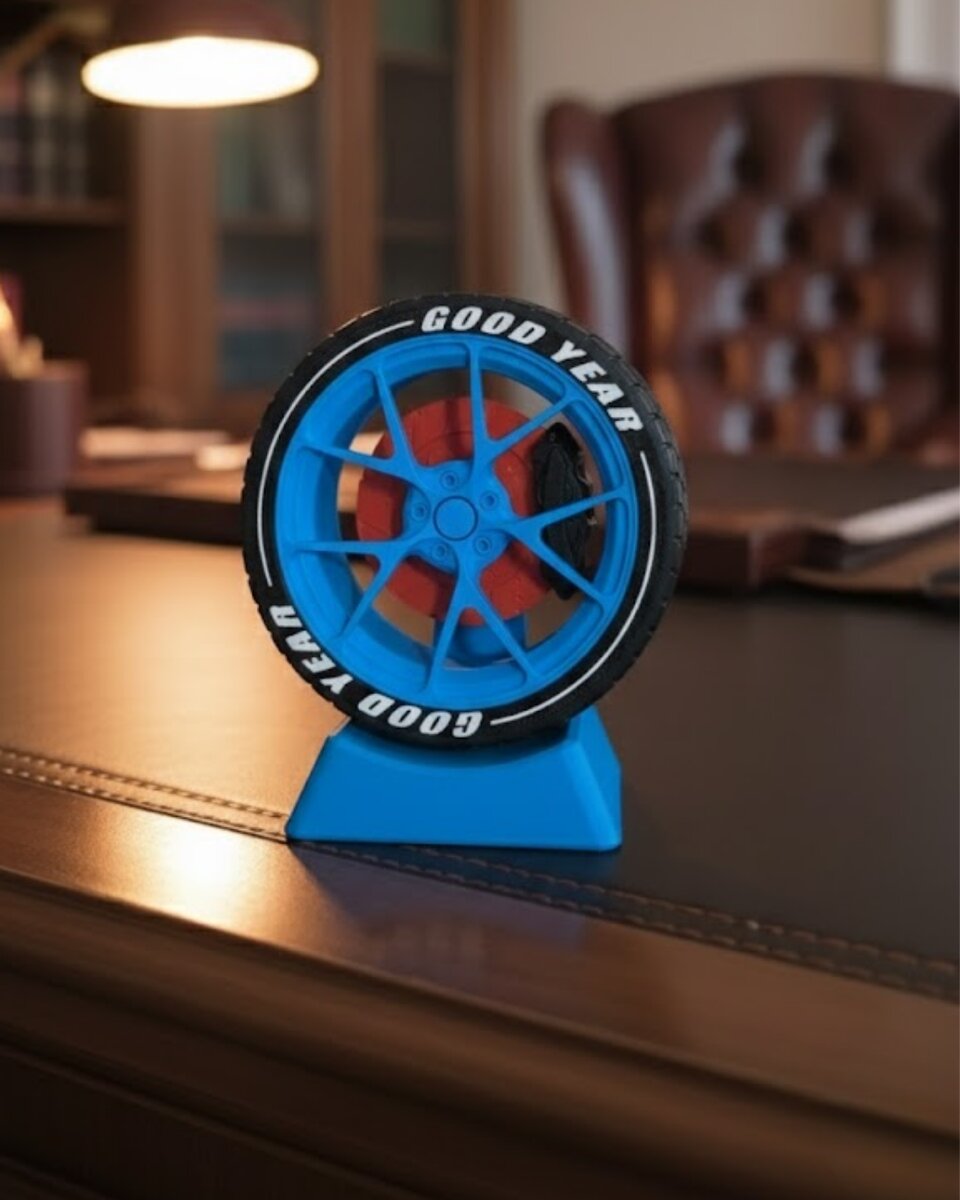 Jant Tasarımlı Ofis Dekoru Masa Üstü Dekoratif Aksesuar