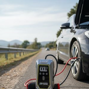 Acil Durum LED Işıklı Akü Takviye ve Hava Kompresörü