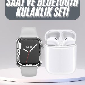 Akıllı Saat Kulaklık Hediyeli Uyku ve Sağlık Takibi Yapabilen Uzun Ömürlü
