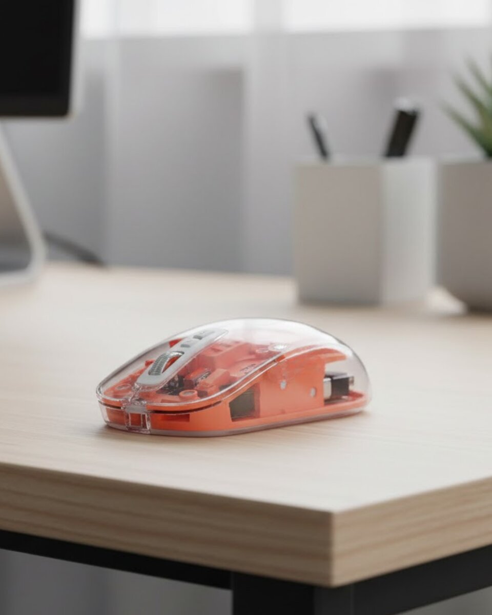 Minimal Tasarımlı Kablosuz Mouse Günlük ve Ofis Kullanımı