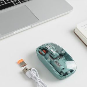Pilli Kablosuz Mouse Bluetooth ve USB Uyumlu Sessiz Tıklama