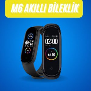 Akıllı Uyumlu Bileklik M6 Adımsayar Spor Modları Çağrı Görme Türkçe Menü
