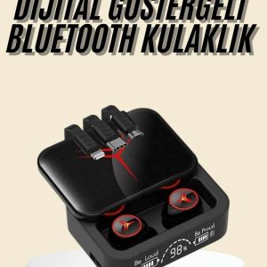 Kablosuz Şarj Göstergeli Powerbank Özellikli Bluetooth Kulaklık Çağrı Cevaplayabilen