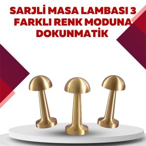 Şarjlı Dimmerli LED Masa Lambası – 4-8 Saat Aydınlatma