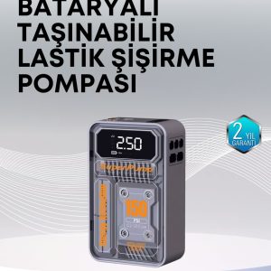 150 PSI Kablosuz Dijital Ekranlı Taşınabilir Araç Lastik Pompası