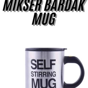 Karıştırıcı Özellikli Mikser Kupa Bardak Kompakt Taşınabilir Mug