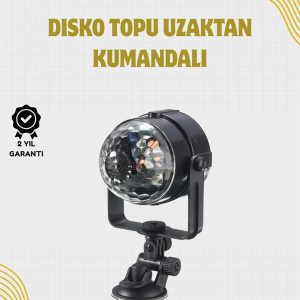 Uzaktan Kumandalı Ses Kontrollü LED Disko Işığı - Parti ve Kulüpler İçin