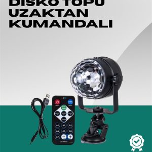 7 Farklı Aydınlatma Modu ve Ses Sensörlü Disko Topu Lambası