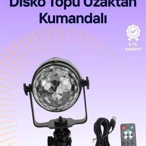 Taşınabilir ve Dayanıklı Plastik Kristal LED Disko Işığı