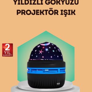 USB Galaxy Projektör Lamba – Romantik Atmosfer Çocuk Odası Parti ve Düğün Işığı