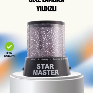 Renk Değiştirmeli LED Yıldız Projektör Parti ve Gece Lambası
