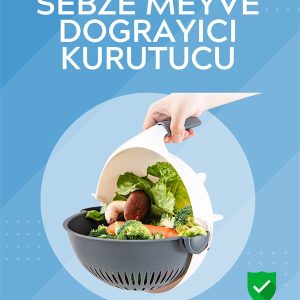 Süzgeçli Hazneye Sahip Çok Amaçlı Rende ve Dilimleyici