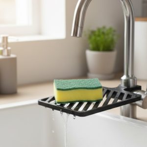 Damlama Tepsili Musluk Sünger Tutucu Tezgâh Üstü Düzenleyici