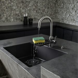 Musluğa Monte Sünger Organizeri Hijyenik Drenajlı Pratik Tasarım