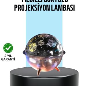 Galaksi ve Yıldız Efektli Nemlendirici Işık Projektörü