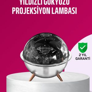 Uzay Temalı Projeksiyonlu Nemlendirici USB Güçlü Gece Lambası