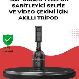 Telefon ve Kamera Uyumlu 360° Otomatik Takipli Akıllı Masa Tripodu