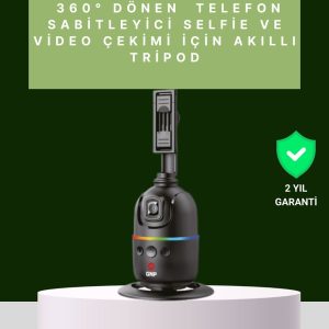 Yüz Takipli 360° Akıllı Gimbal Telefon ve Aksiyon Kamera Uyumlu