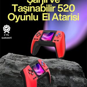 P5 Retro GamePad – 520 Klasik Oyunlu Tak-Çalıştır Mini Konsol