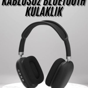 Kulak Üstü Kablosuz Bluetooth Kulaklık Yumuşak Süngerli SD Kart Girişli