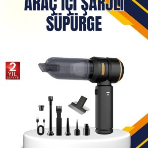 15000 PA Emiş Gücü ve Hava Üfleme Özellikli Şarjlı Süpürge