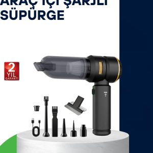 Kablosuz Şarjlı Araç İçi ve Küçük Alanlar İçin Güçlü Vakumlu Süpürge
